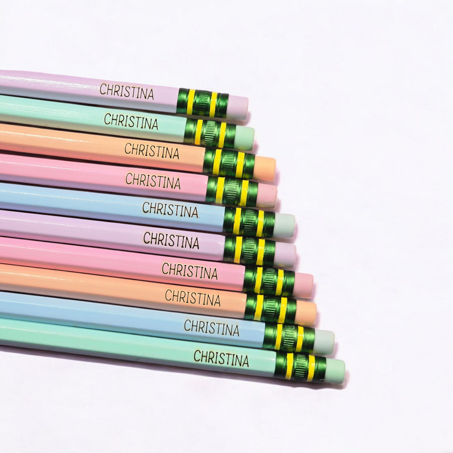 Personalized Ticonderoga #2 Pencils | Laser Engraved | Back to School | Teacher Gifts | Kids Pencils (10 Pack)