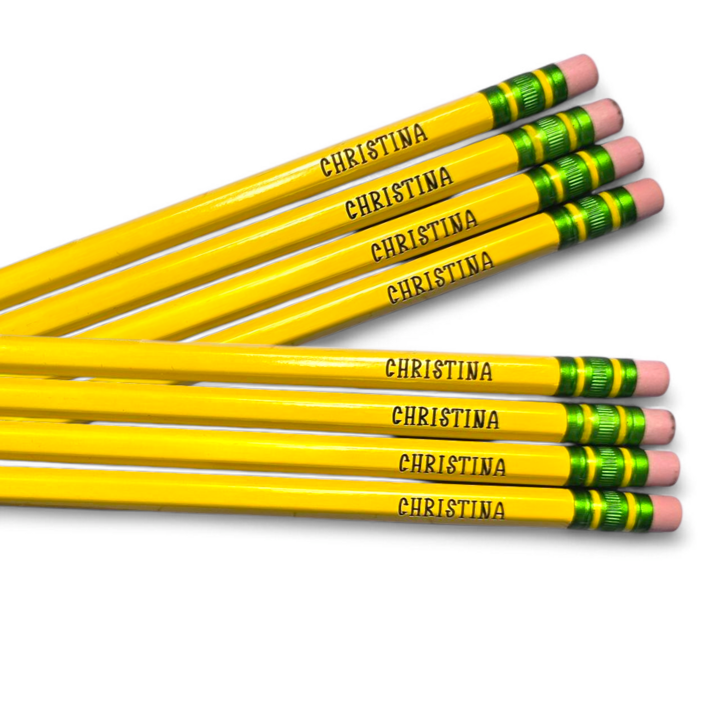 Personalized Ticonderoga #2 Pencils | Laser Engraved | Back to School | Teacher Gifts | Kids Pencils (10 Pack)