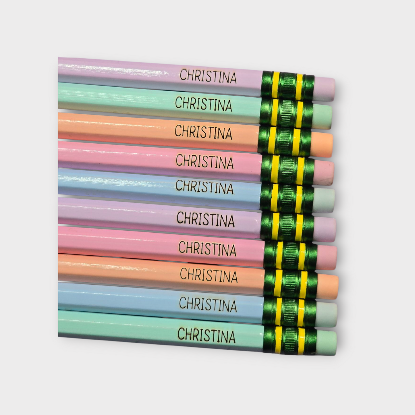 Personalized Ticonderoga #2 Pencils | Laser Engraved | Back to School | Teacher Gifts | Kids Pencils (10 Pack)