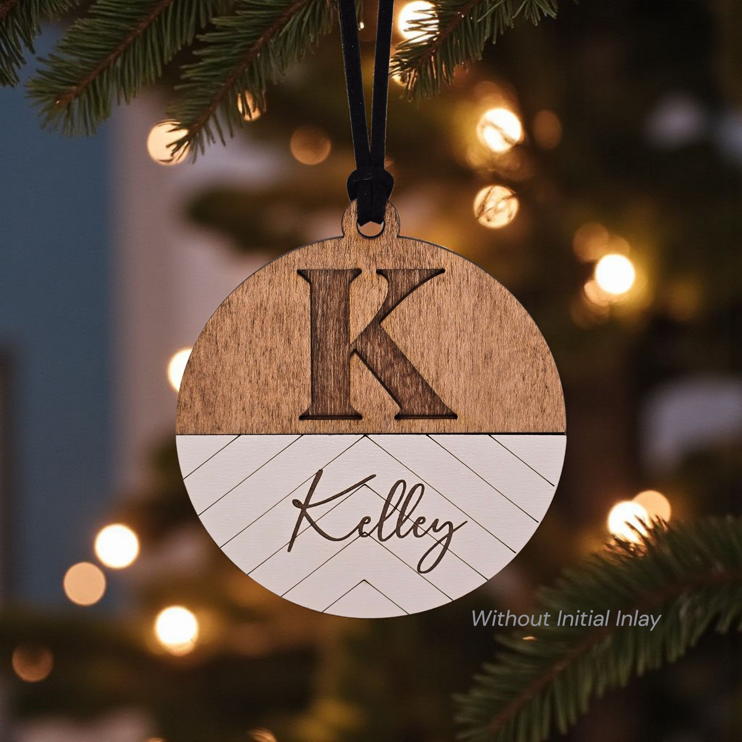 Modern Name Ornament