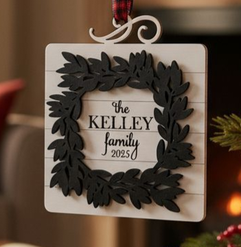 Family Wreath Ornament