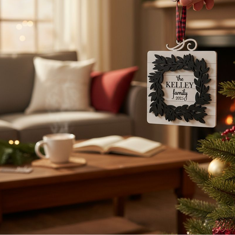 Family Wreath Ornament