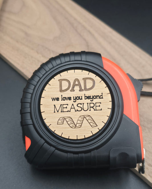 Personalized Tape Measure – 25 ft | The Perfect Gift for Dad, Husband, or Woodworker