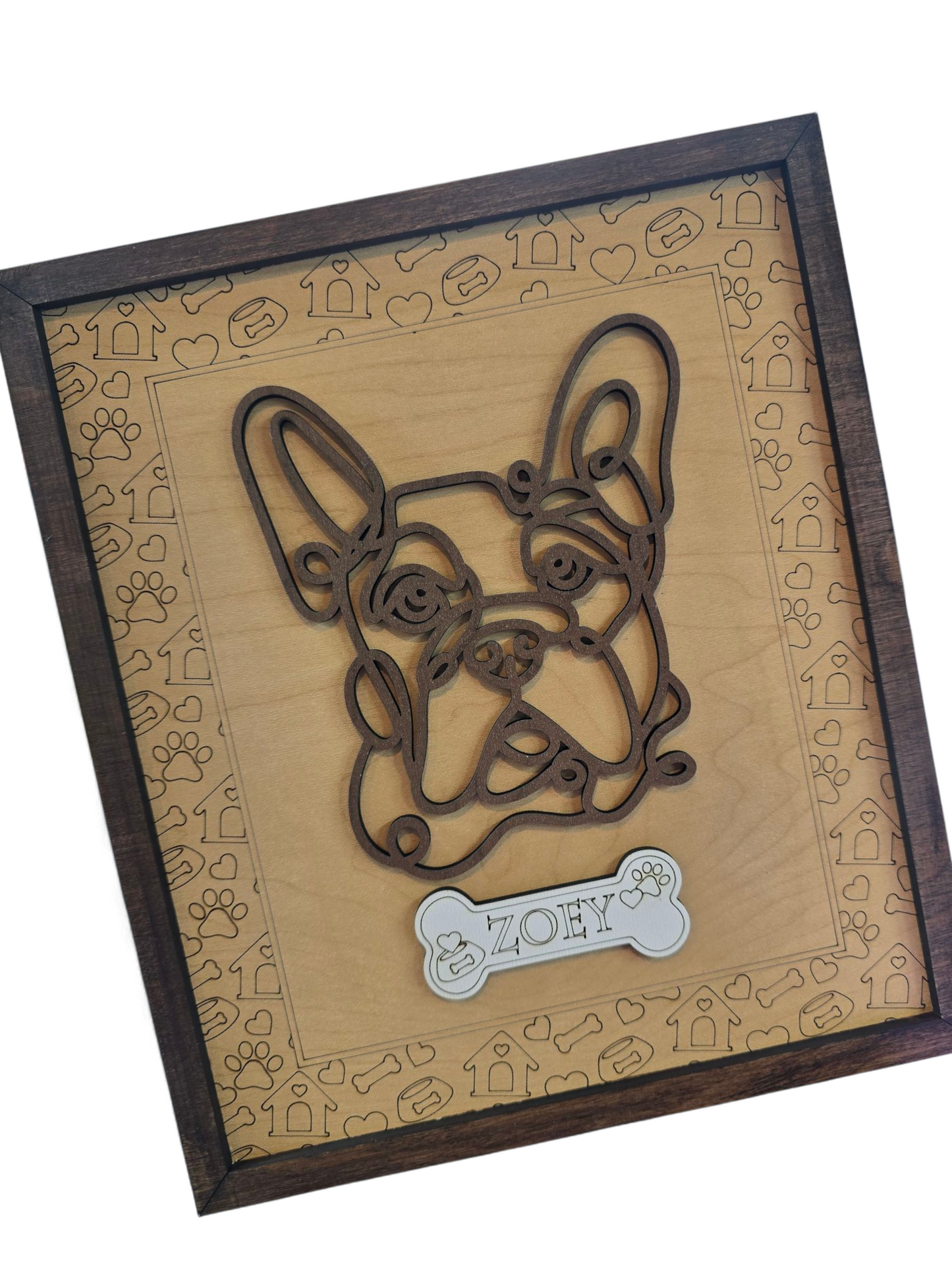 Framed Doodle Dog