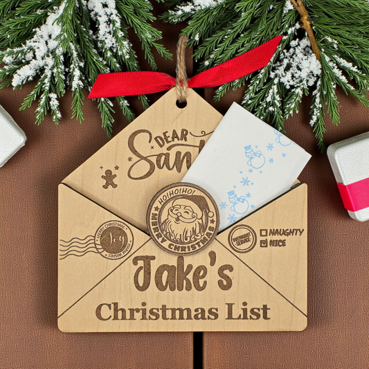 Dear Santa Envelope Ornament