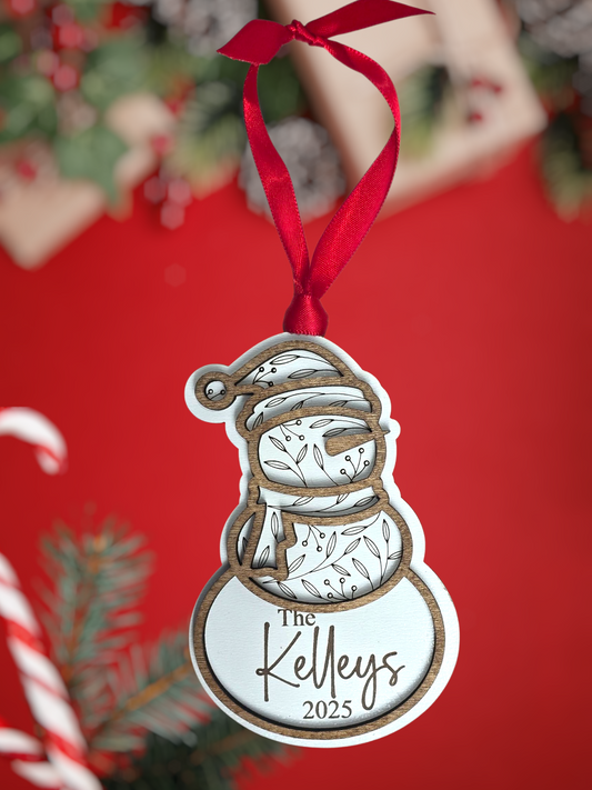 Snowman Family Ornament