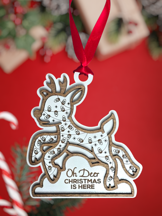 Oh Deer Christmas Ornament