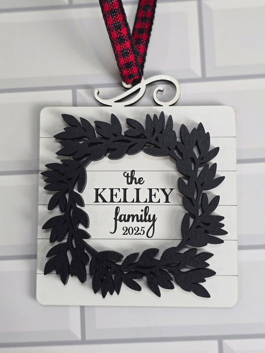 Family Wreath Ornament