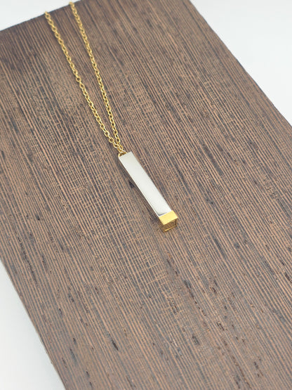 Hidden Message Bar Necklace | Secret Engraved Jewelry