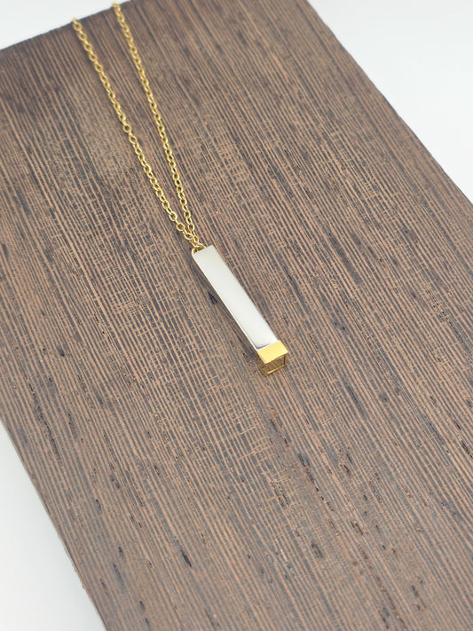 Hidden Message Bar Necklace | Secret Engraved Jewelry