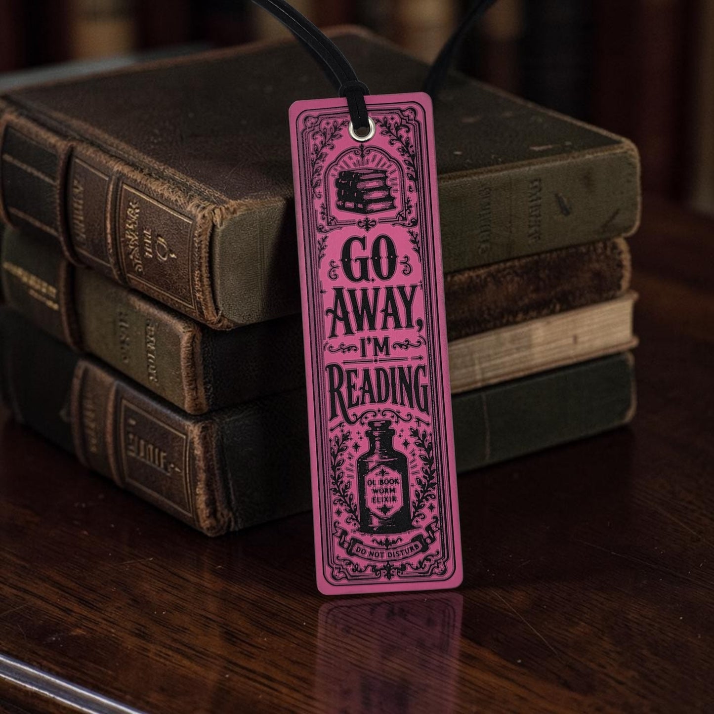 Engraved Leatherette Bookmarks – Funny Book Lover Designs