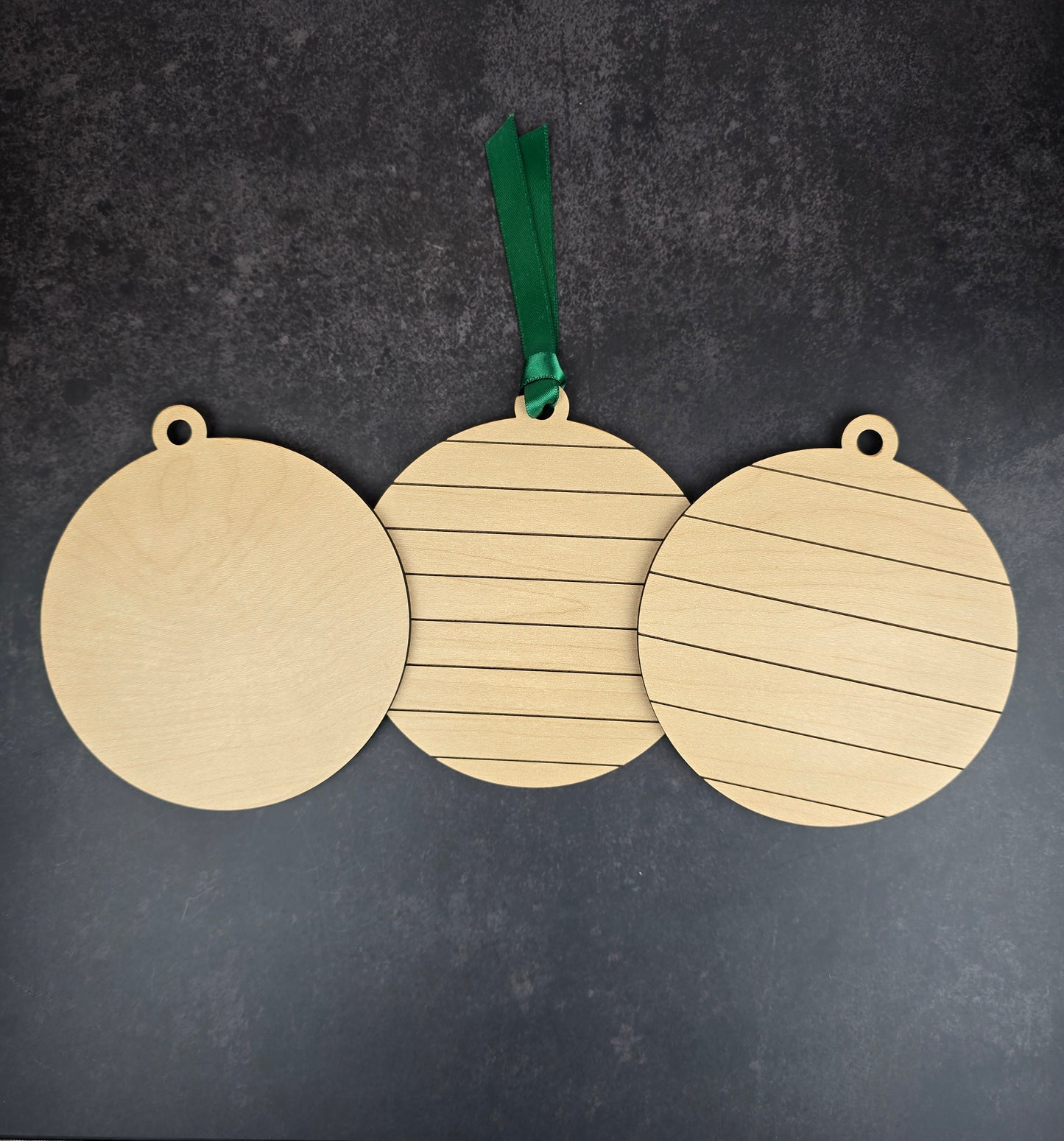 Blank Circle Ornaments – DIY Craft Blanks (4” | Cherry, White, Maple | Smooth or Shiplap)