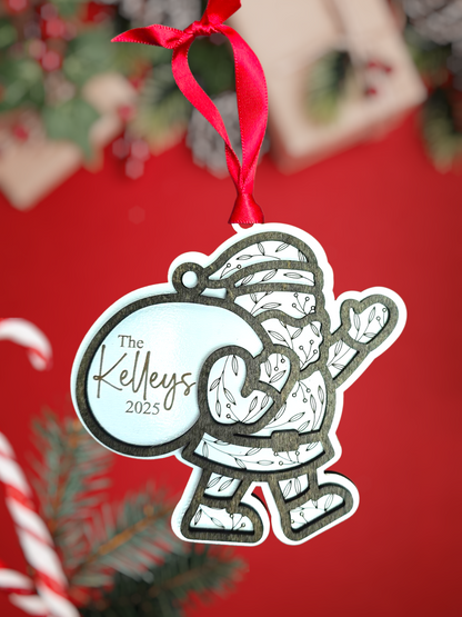 Personalized Santa Ornament