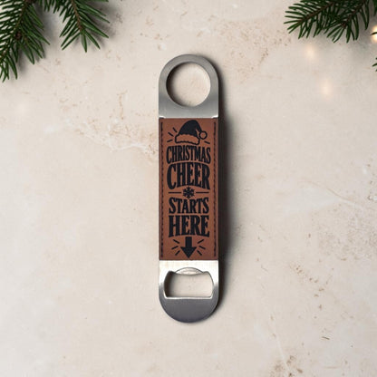 Camel Christmas bottle opener engraved Christmas Cheer Starts Here