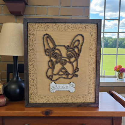Framed Doodle Dog