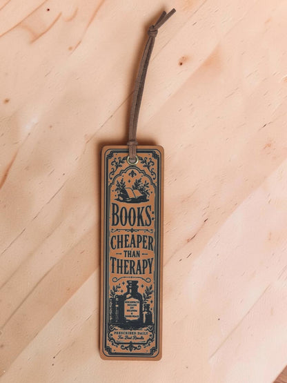 Engraved Leatherette Bookmarks – Funny Book Lover Designs