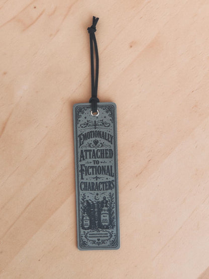 Engraved Leatherette Bookmarks – Funny Book Lover Designs