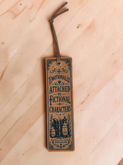 Engraved Leatherette Bookmarks – Funny Book Lover Designs