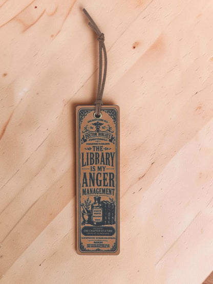 Engraved Leatherette Bookmarks – Funny Book Lover Designs